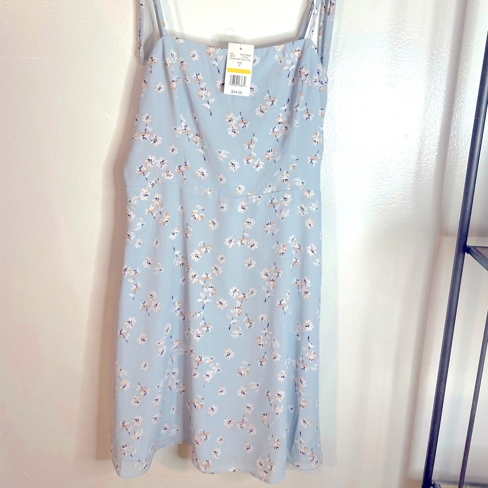 Lush Mini — Dress Dusty blue floral
